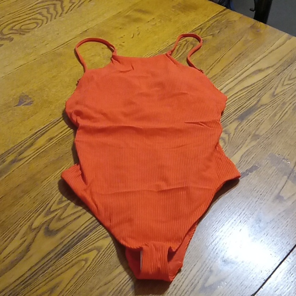 Andie Womens Bathing Suit XL Swimwear Swim ONE PIECE ASBURY NEW SIRE Orange Pool